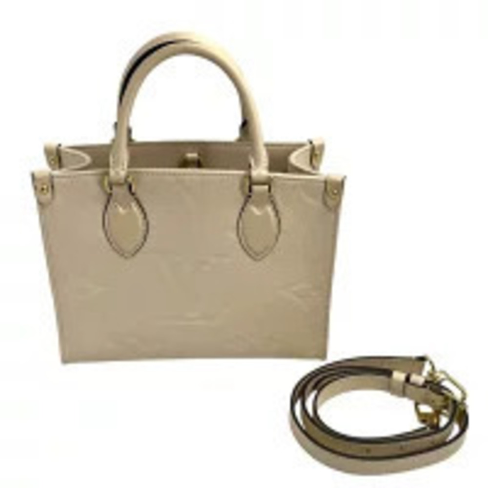 Louis Vuitton OnTheGo Monogram Empreinte Shoulder Bag Cream
